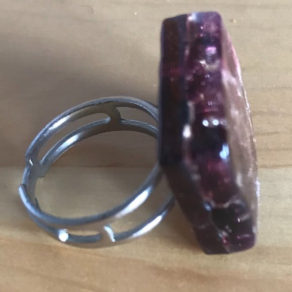 Handmade Square Statement Ring (NWOT) - Picture 3 of 5